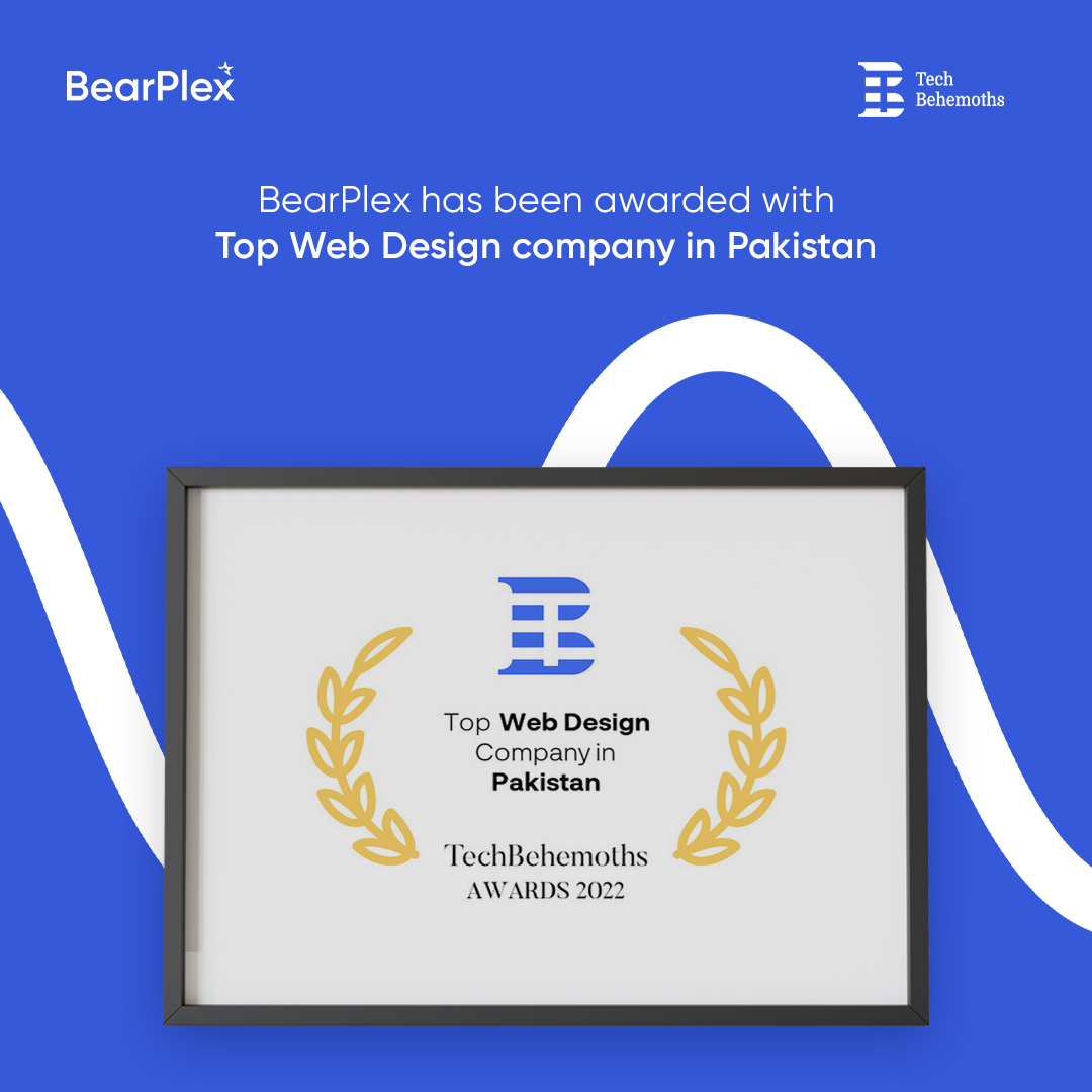 BearPlex has been awarded with Top Web Design Company in Pakistan.